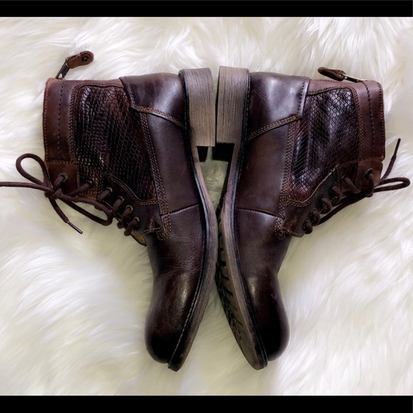 STEVE MADDEN Men’s Leather Boots - Picture 7 of 8